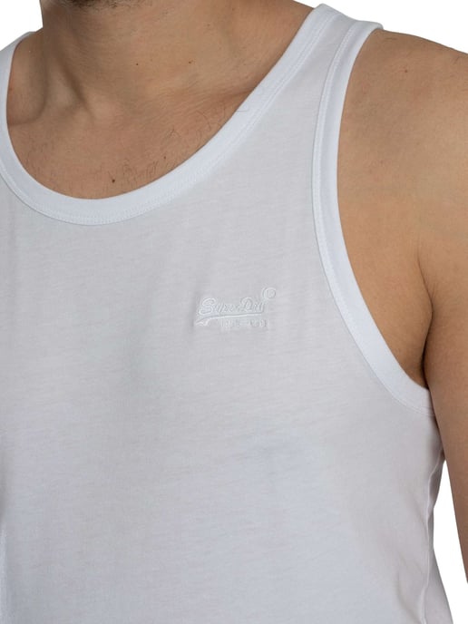 Superdry Essential Logo Vest, White - Image 4