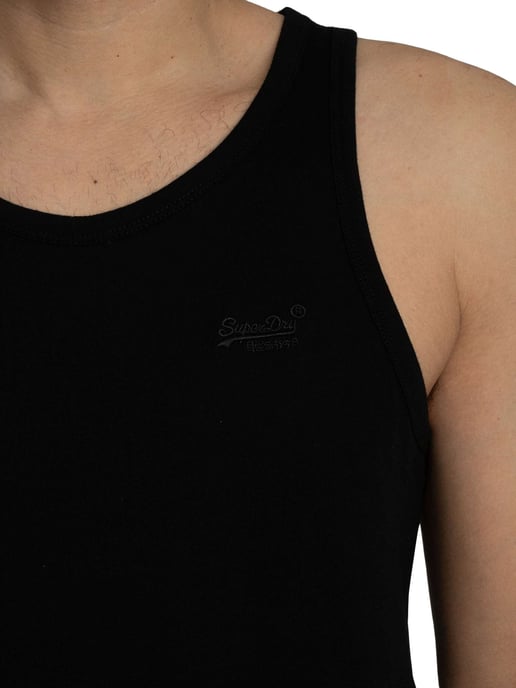 Superdry Essential Logo Vest, Black - Image 4