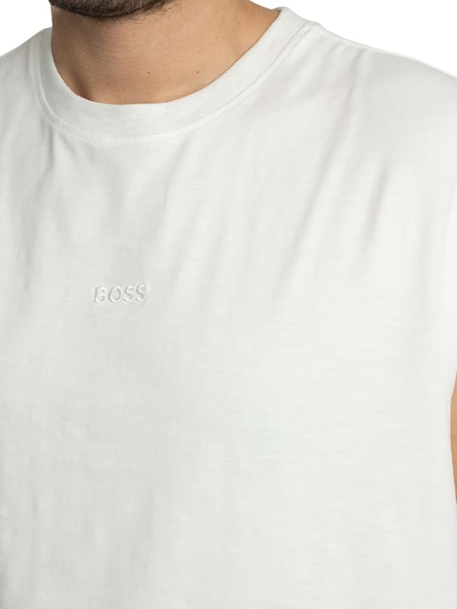 BOSS Te Surf Logo Vest, Wit - Image 4
