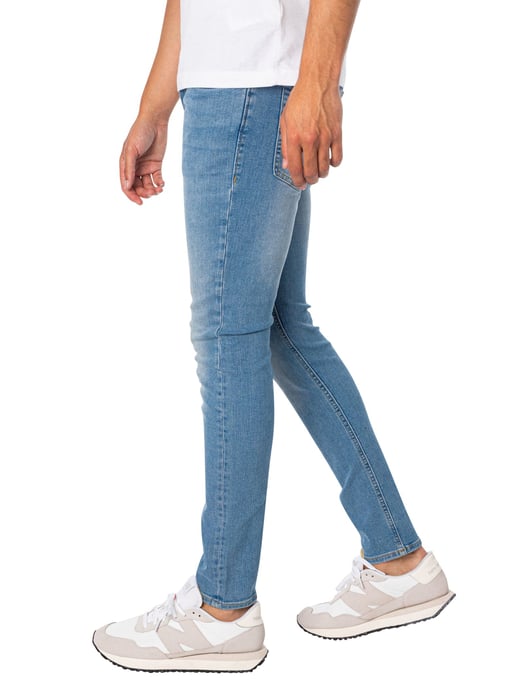 Jack & Jones Liam Original 770 Skinny Fit Jeans, Blue - Image 2