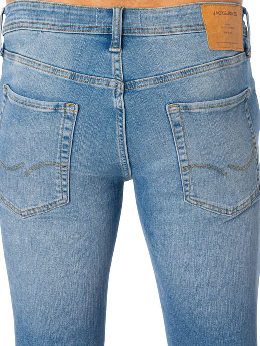 Jack & Jones Liam Original 770 Skinny Fit Jeans, Blue - Image 4