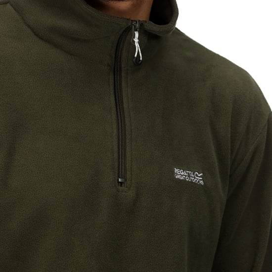 Regatta Thompson Fleece Sweatshirt Met Rits, Groen - Image 4