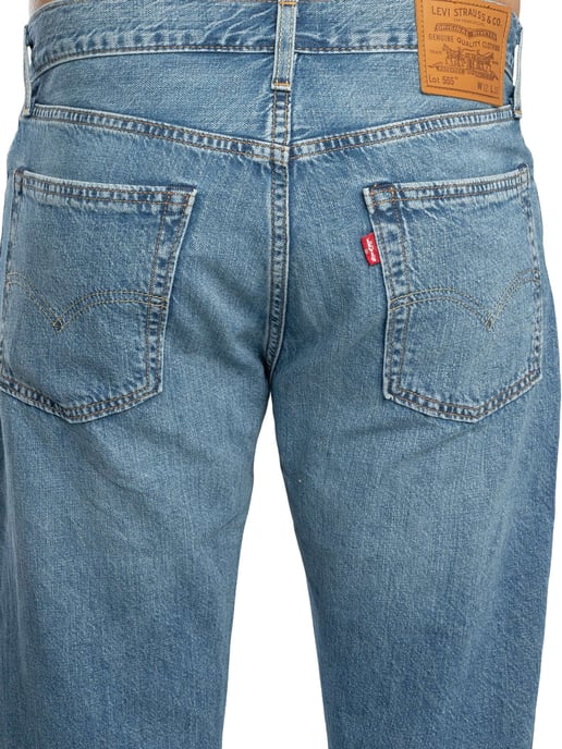 Levi's 555 Relaxed Straight Jeans, Blue - Image 4
