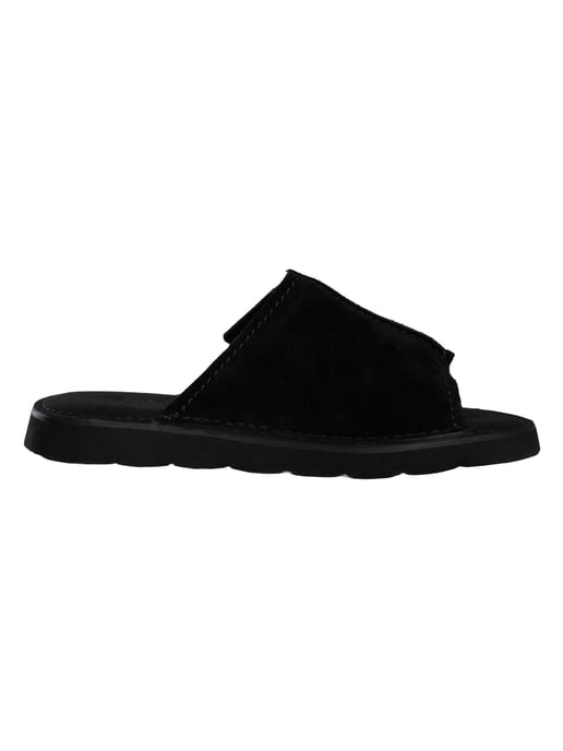 Clarks Solsbury Suède Slippers, Zwart - Image 3