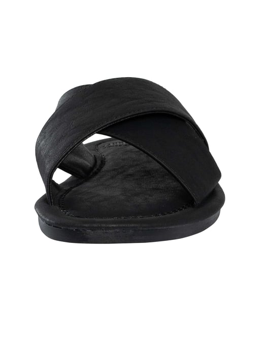Superdry Vintage Cross Strap Sliders, Black - Image 4