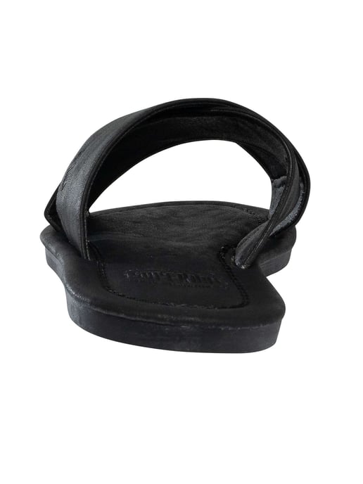 Superdry Vintage Cross Strap Sliders, Black - Image 5