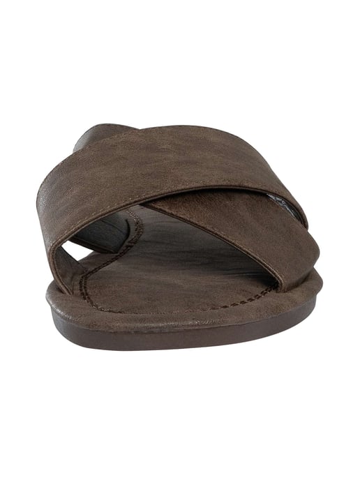 Superdry Vintage Kruisbandschuifjes, Bruin - Image 4