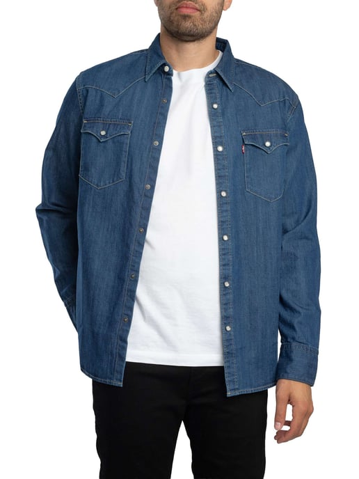 Levi's Barstow Western Shirt, Blue - Image 2