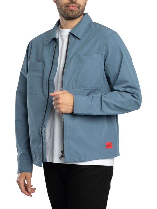 HUGO Evalom Overshirt, Blauw - Image 1