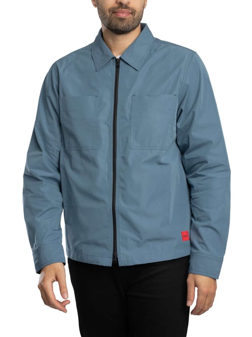 HUGO Evalom Overshirt, Blauw - Image 3