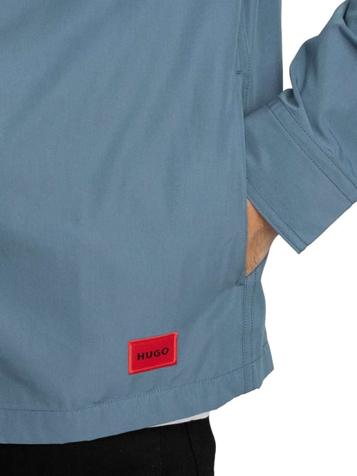 HUGO Evalom Overshirt, Blauw - Image 5