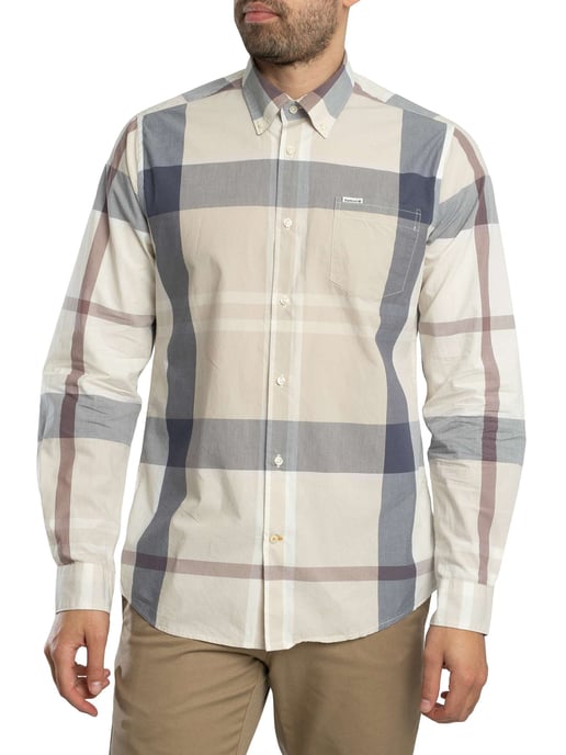 Barbour Harris Getailleerd Tartan Overhemd, Grijs - Image 1