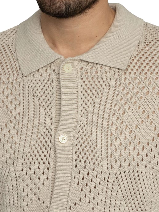 Levi's Camp Knitted Short Sleeved Shirt, Black - Image 4