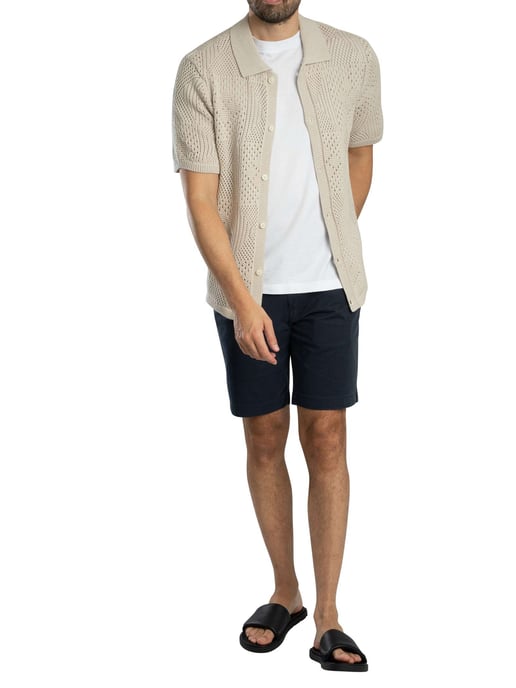 Levi's Camp Knitted Short Sleeved Shirt, Black - Image 6