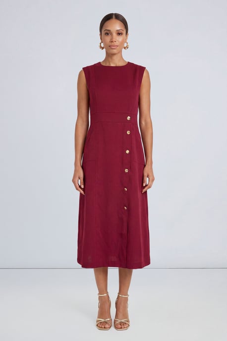 Petite Utility Style Midi Dress - Image 1