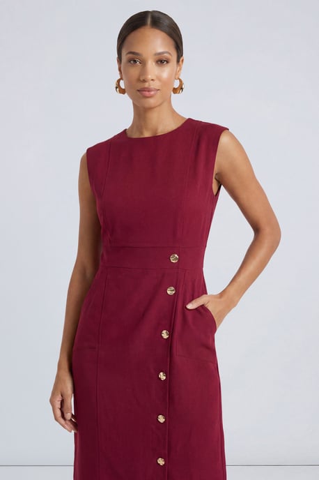 Petite Utility Style Midi Dress - Image 4