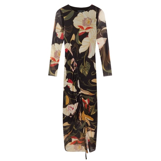Ted Baker Bodycon Midi-jurk Met Print En Mesh En Plooien - Image 1