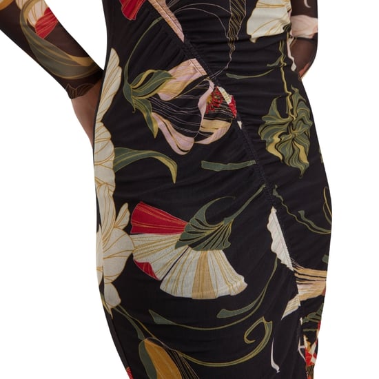 Ted Baker Bodycon Midi-jurk Met Print En Mesh En Plooien - Image 6