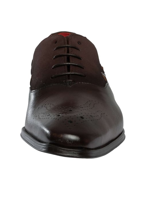 Jeffery West Two Tone Oxford Suede Leather Shoes, Black - Image 4