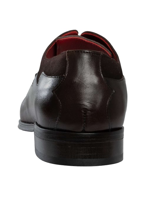 Jeffery West Two Tone Oxford Suede Leather Shoes, Black - Image 5