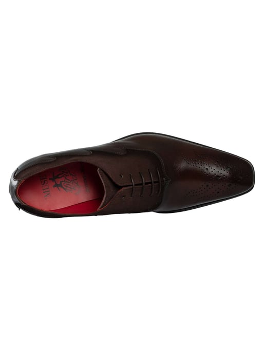 Jeffery West Two Tone Oxford Suede Leather Shoes, Black - Image 6