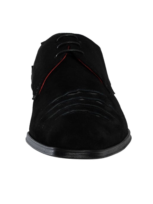 Jeffery West Rip Suede Brogue Shoes, Black - Image 4