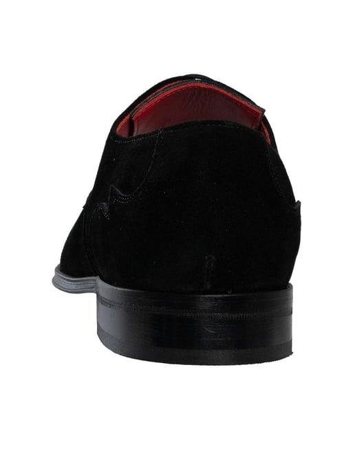 Jeffery West Rip Suede Brogue Shoes, Black - Image 5