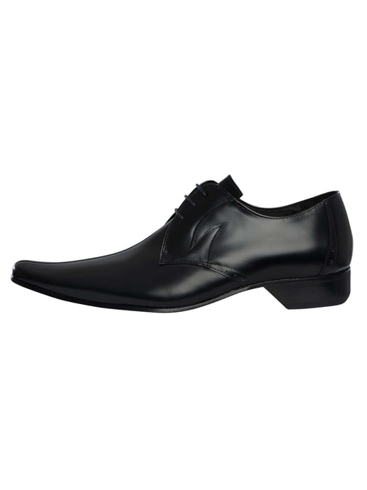 Jeffery West Derby Gepolijste Leren Schoenen, Zwart - Image 2