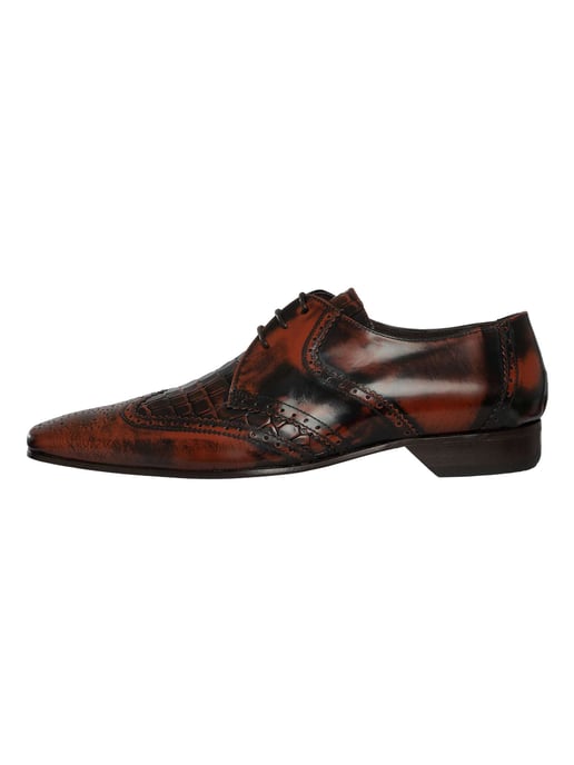 Jeffery West Leather Derby Shoes, Brown - Image 2