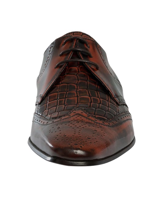 Jeffery West Leather Derby Shoes, Brown - Image 4