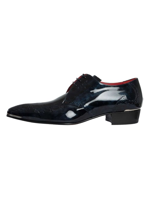 Jeffery West Branch Brogue Leren Schoenen, Blauw - Image 2