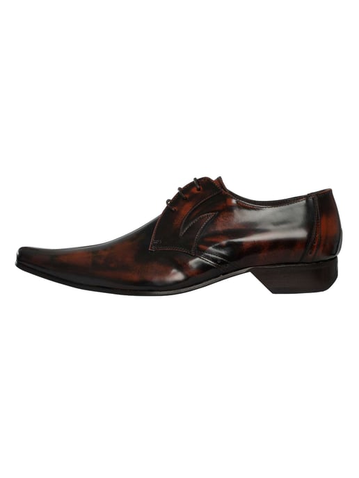 Jeffery West Derby Gepolijste Leren Schoenen, Bruin - Image 2