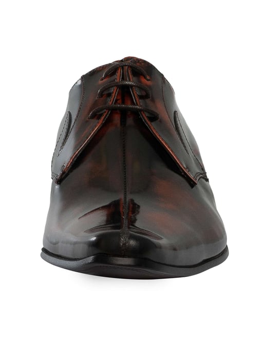 Jeffery West Derby Gepolijste Leren Schoenen, Bruin - Image 4