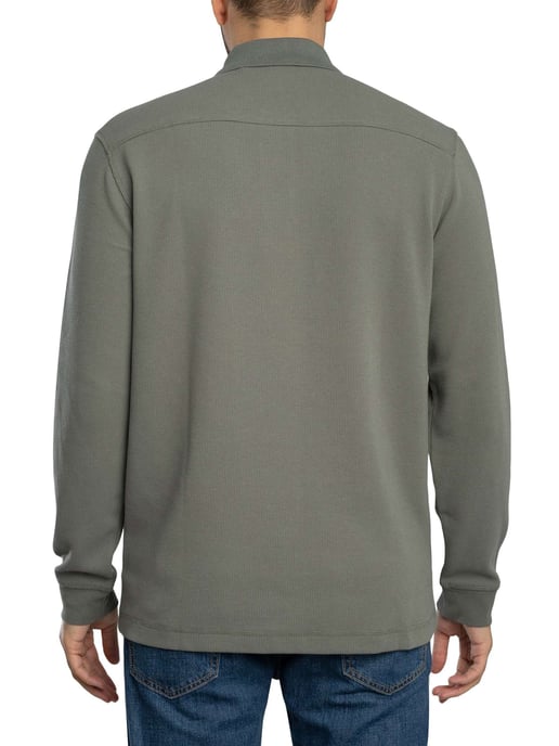 BOSS Petempesto Poloshirt Met Lange Mouwen, Grijs - Image 3