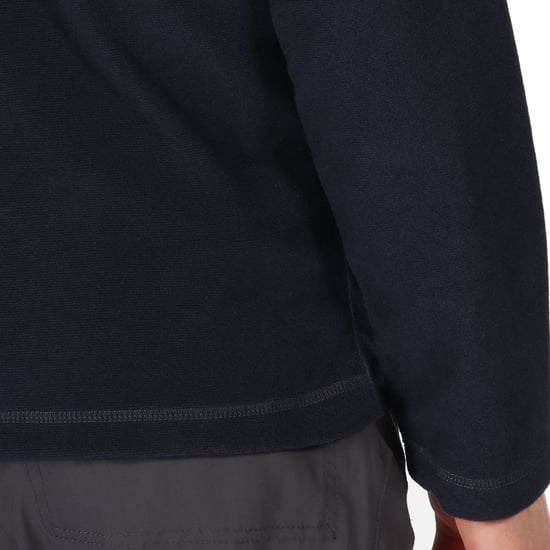 Regatta Montes Lichtgewicht Sweatshirt Met Halve Ritssluiting En Mini-Streep, Zwart - Image 5