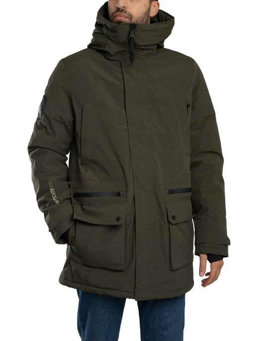Superdry Gewatteerd Parka-Jack Van City, Groen - Image 2