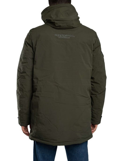 Superdry Gewatteerd Parka-Jack Van City, Groen - Image 3
