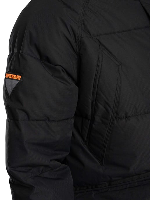 Superdry Expedition Puffer Parka Jacket, Black - Image 6