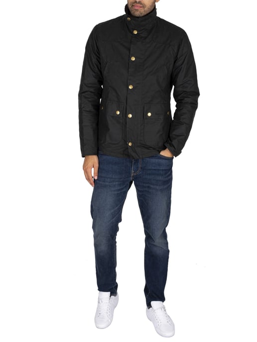 Barbour Reelin Wax Jas, Groen - Image 6