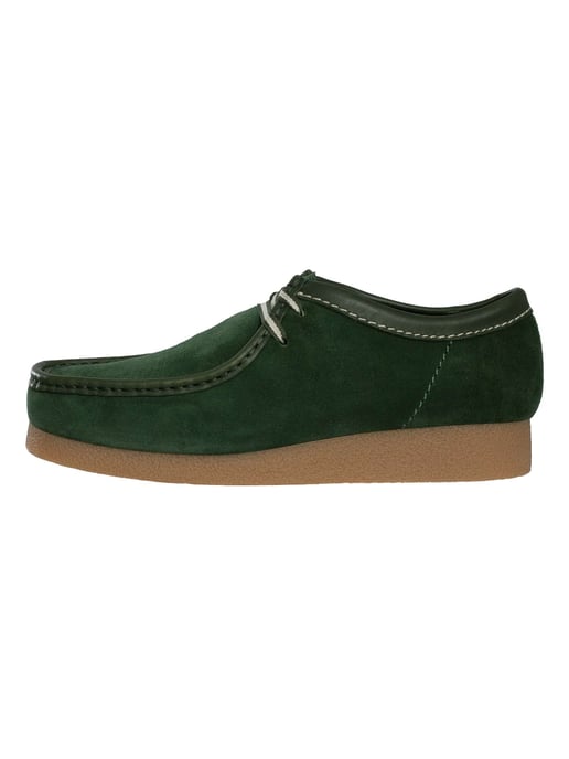 Clarks Wallabee Evo Suede Shoes, Green - Image 2