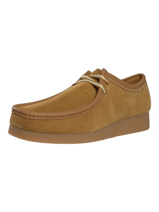 Clarks Wallabee Evo Suede Shoes, Brown - Image 1