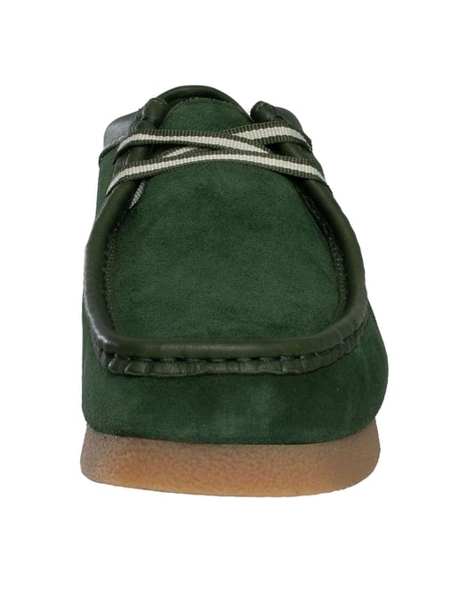 Clarks Wallabee Evo Suede Shoes, Green - Image 4