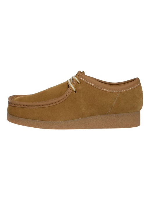 Clarks Wallabee Evo Suede Shoes, Brown - Image 2