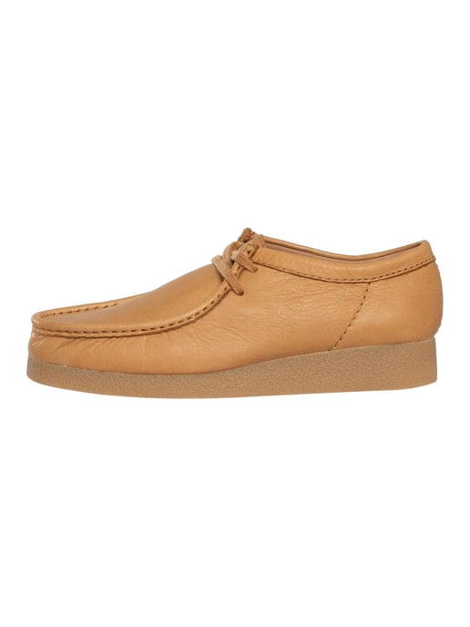Clarks Wallabee Evo Leren Sneakers, Bruin - Image 2