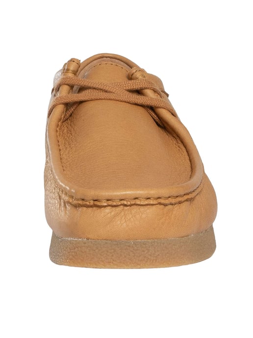 Clarks Wallabee Evo Leren Sneakers, Bruin - Image 4