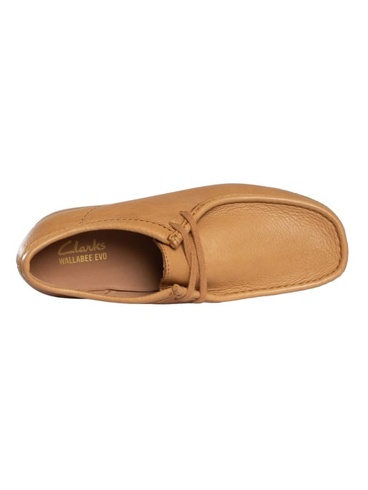 Clarks Wallabee Evo Leren Sneakers, Bruin - Image 6