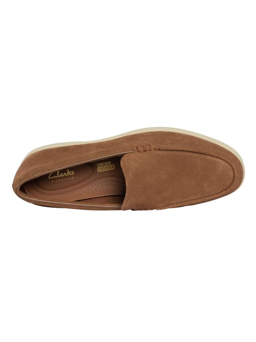Clarks Torford Easy Suede Loafers, Brown - Image 6