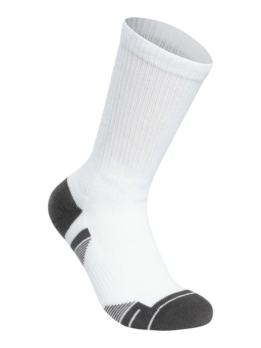 Under Armour 3 Pack Performance Tech Crew Socks, White - Image 3