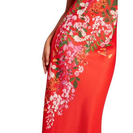 Ted Baker Melmae Bedrukte Rode Slipjurk Met Ronde Hals - Image 6