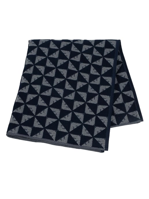 Emporio Armani Badstof Strandhanddoek, Blauw - Image 3